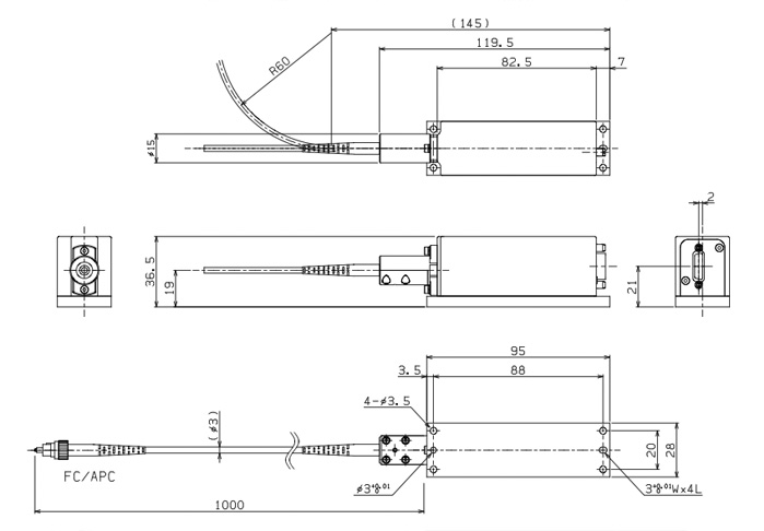 JUNO-Compact DPSS Fiber-coupled Layouts