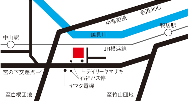 横浜事業所地図